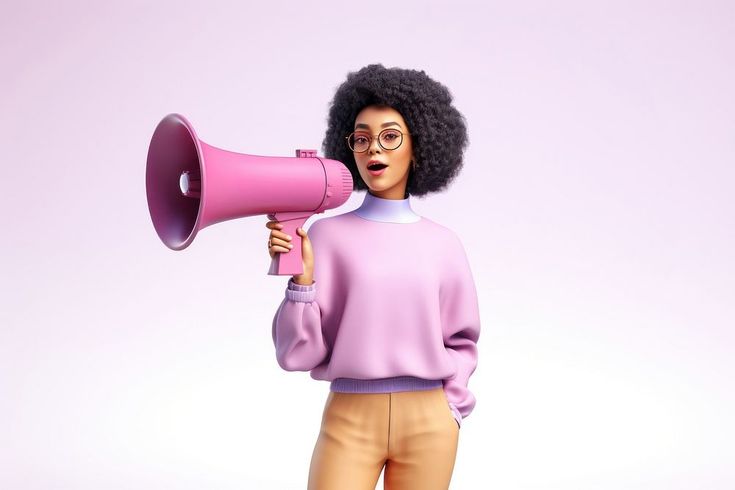 Women collaborating and spreading the word
